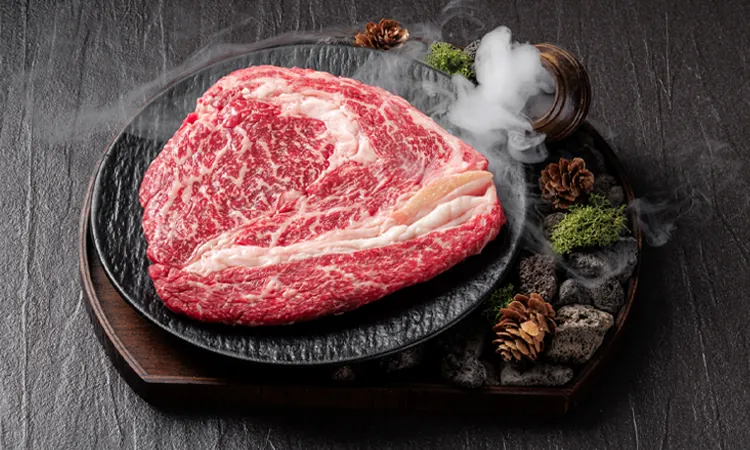 Ribeye on the induction plate